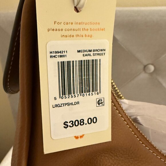 NWT Radley Earl Street Large Shoulder Bag in Medium Brown - Picture 6 of 9